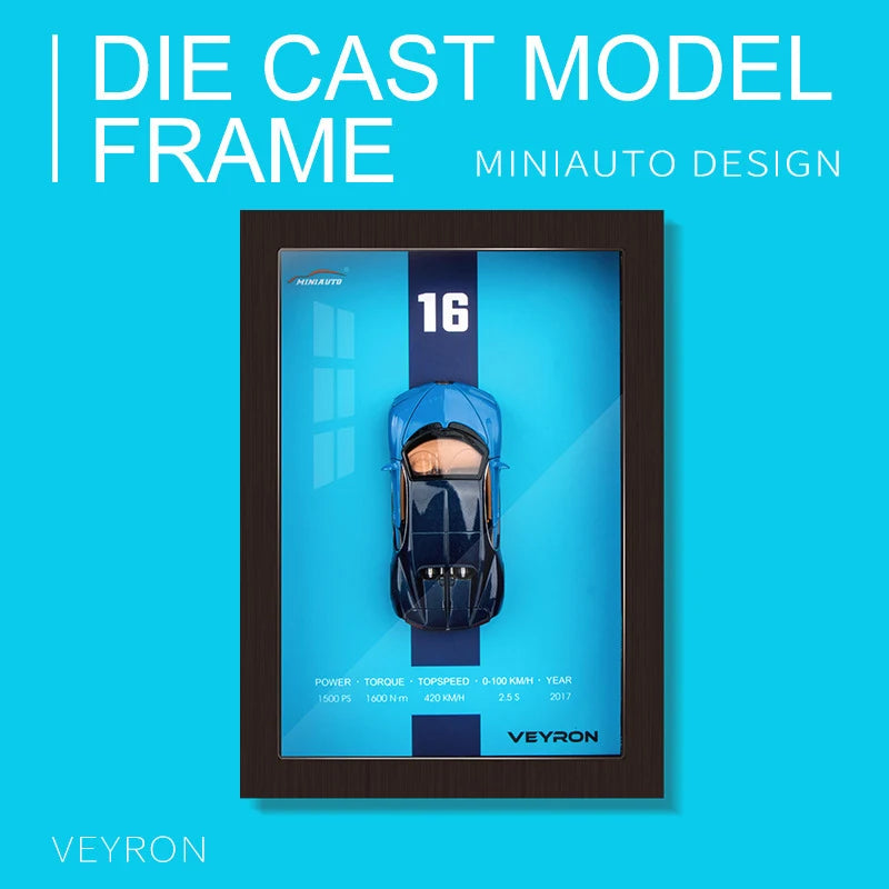 Car Model 3D with ‏Frame