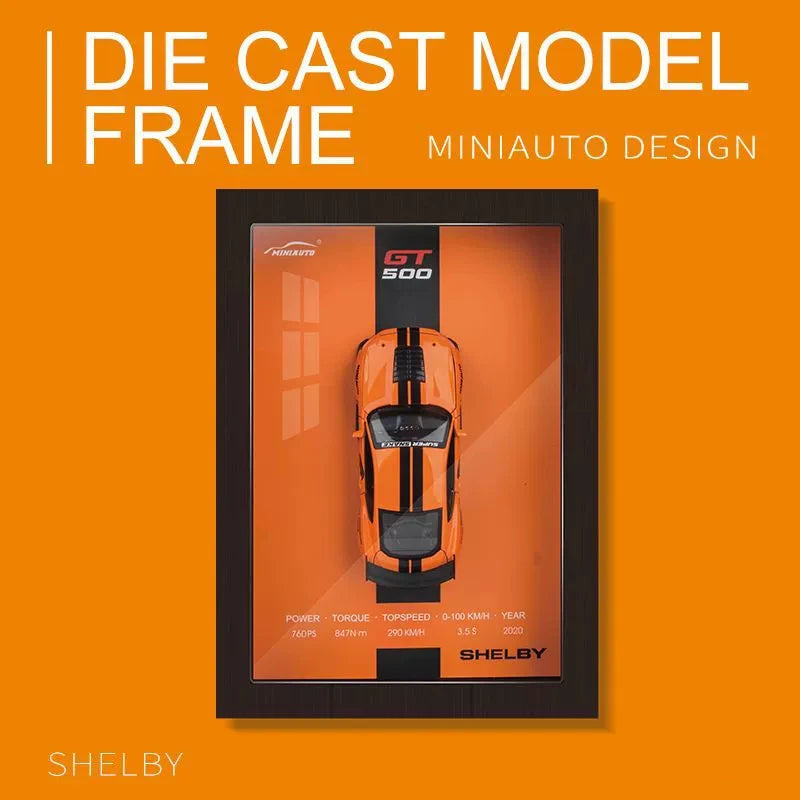 Car Model 3D with ‏Frame