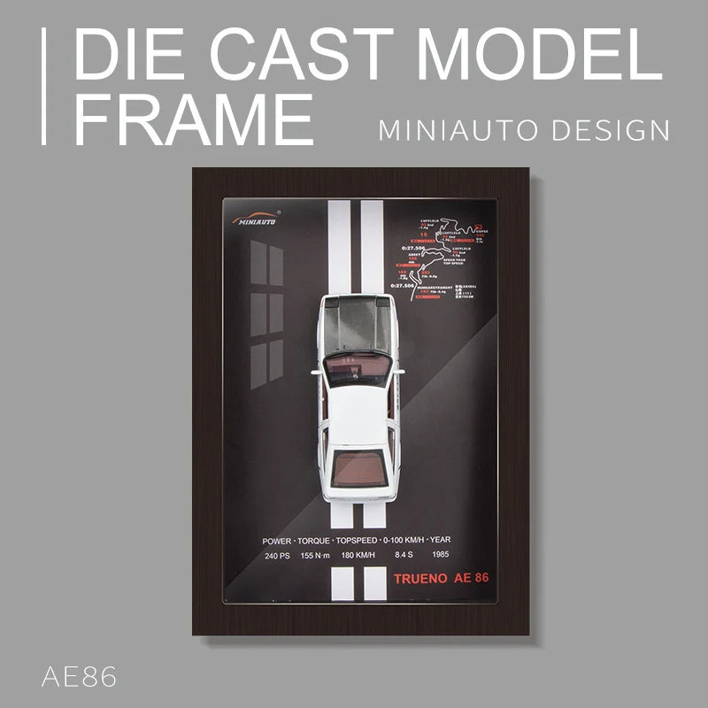 Car Model 3D with ‏Frame