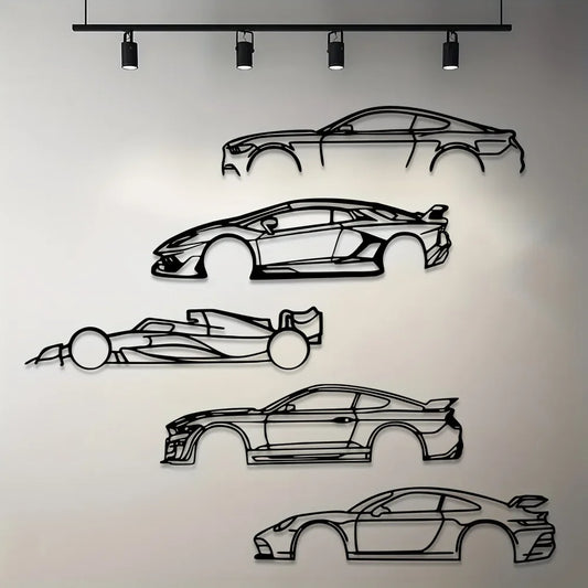 Metal Line Sports Car Wall